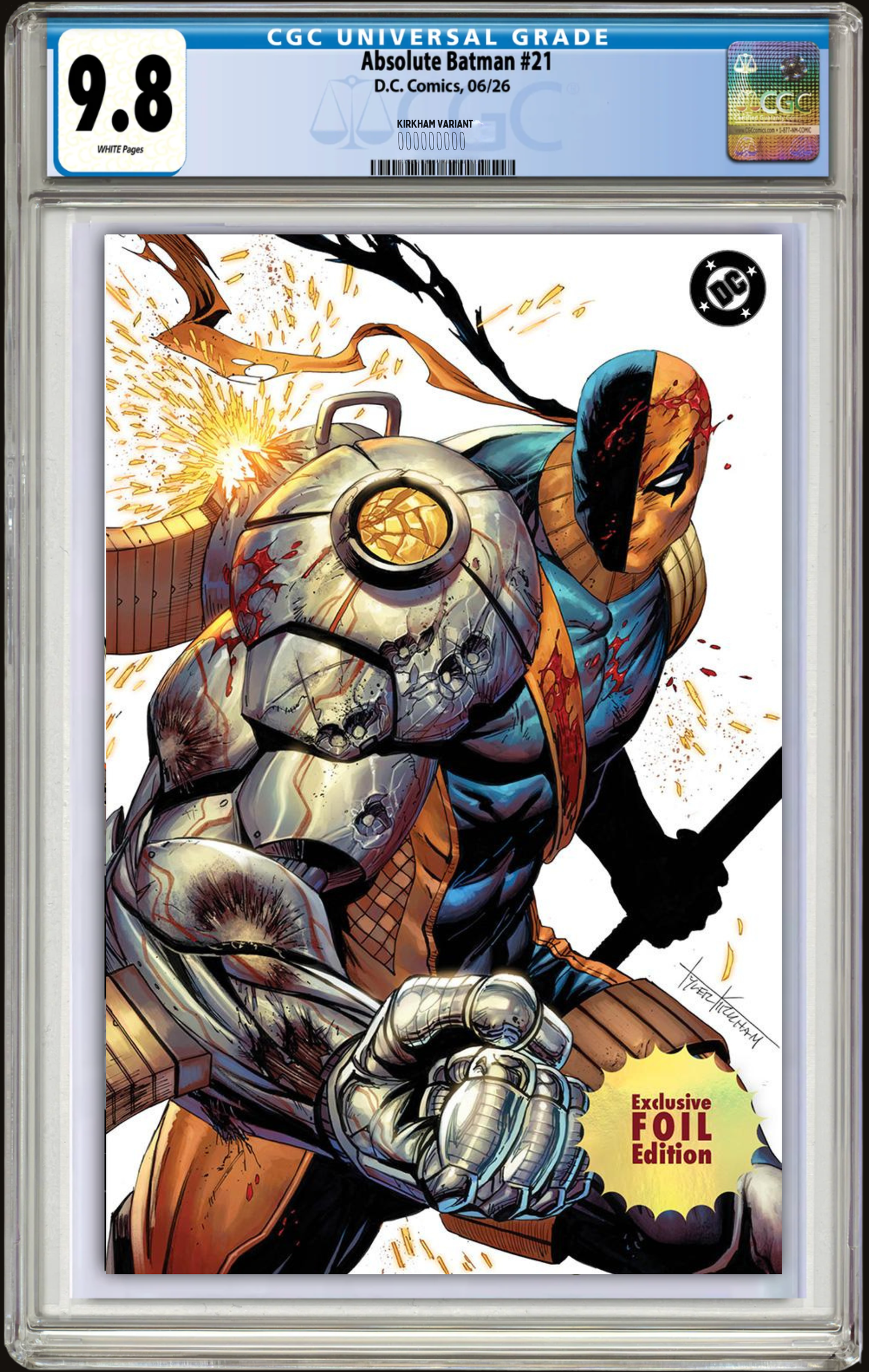 Absolute Batman #21 Tyler Kirkham Deathstroke Exclusive (6/17)