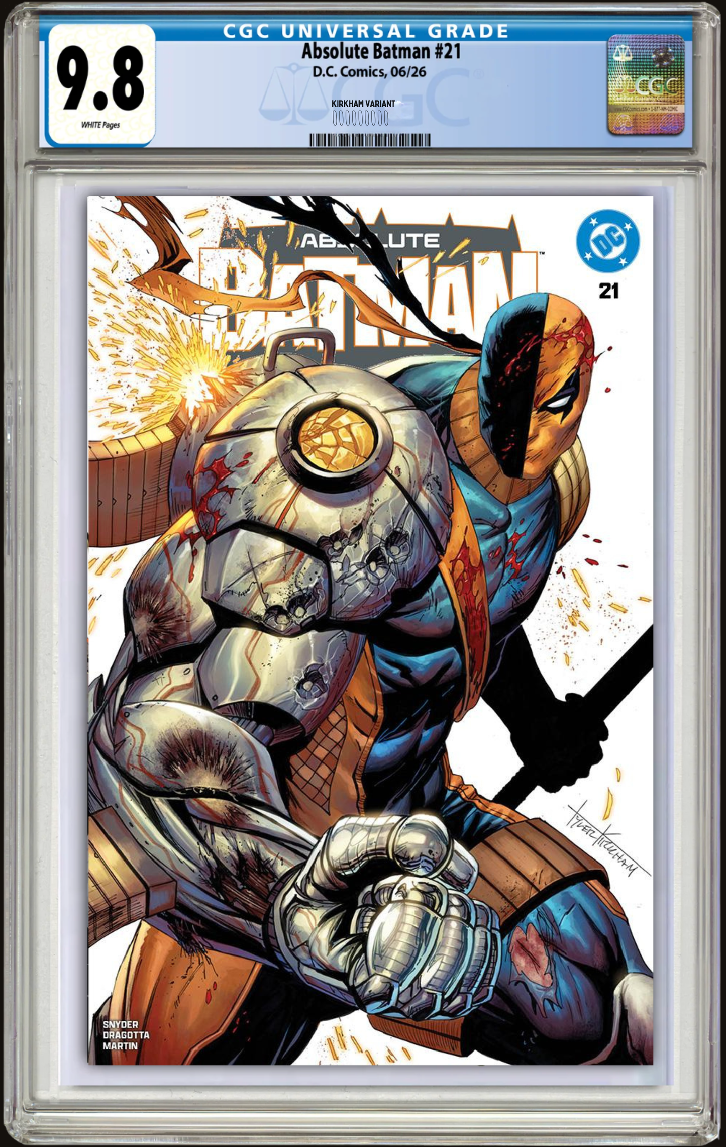 Absolute Batman #21 Tyler Kirkham Deathstroke Exclusive (6/17)