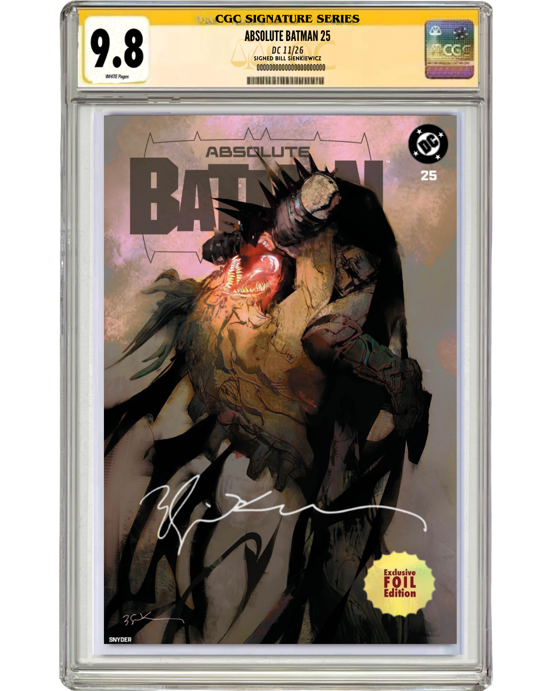 Absolute Batman #25 Bill Sienkiewicz Exclusive (10/28)